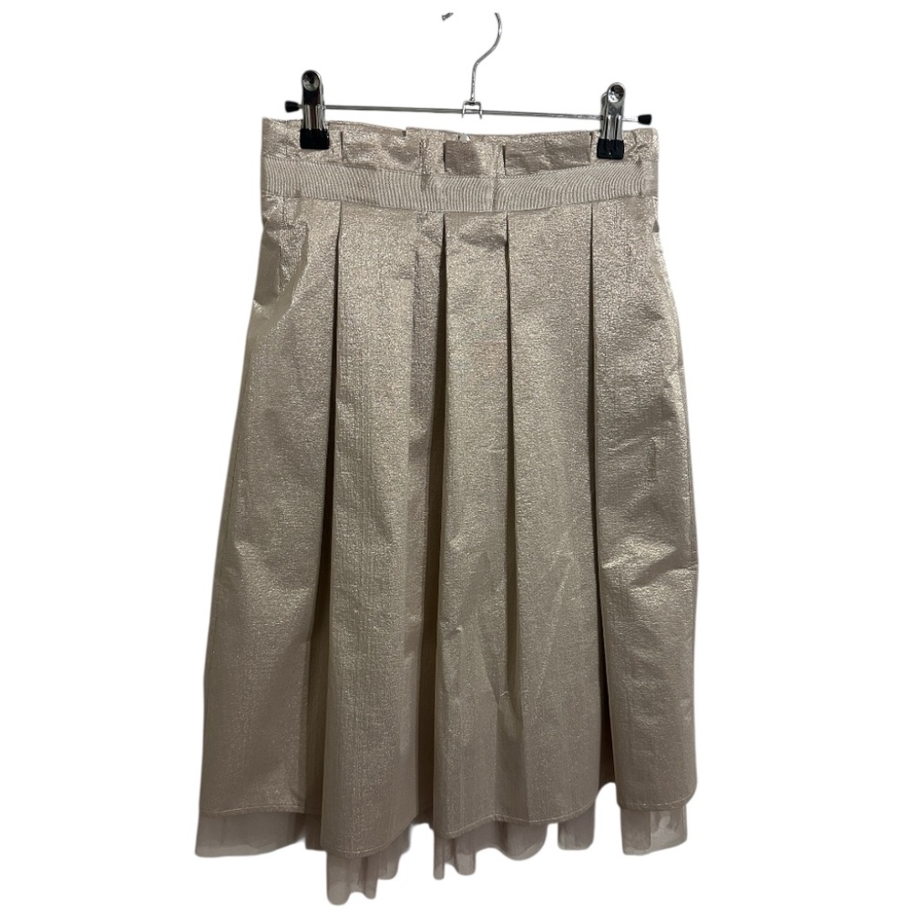 PESERICO | Made in Italy Elegant Rose Gold Skirt